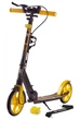 Двоколісний самокат зі світящимися колесами Rider Light Wheel з ліхтариком дзвіночком та підстакаником жовтий - зображення 1