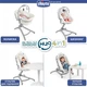 Ліжечко - стільчик для годування Chicco Baby Hug Air 4 в 1 Біла (79193.30.00) - зображення 2