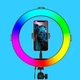 Кольцевая лампа RGB 26см + пластиковый штатив трипод + блютуз пульт - изображение 4