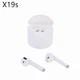 Беспроводные bluetooth наушники X19S TWS с кейсом Белый - изображение 5