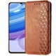 Шкіряний чохол книжка GETMAN Cubic (PU) для Xiaomi Redmi Note 9 / Redmi 10X Коричневий - зображення 5