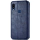 Кожаный чехол-книжка GETMAN Cubic (PU) для Samsung Galaxy A10s Синий - изображение 2