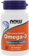 Kwasy tłuszczowe Now Foods Omega-3 1000 mg 30 kapsułek żelatynowych (733739016492) - obraz 1