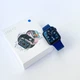 Фитнес браслет трекер HiWatch 12 10_004 спортивные умные смарт часы с микрофоном и беспроводной зарядкой 44 мм Синий - изображение 1