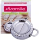 Форма для лепки вареников Kamille 13х8.5х3см из нержавеющей стали - изображение 2