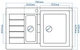 Керамическая кухонная мойка EcoLine EL29L 785x495x205 Терра - изображение 3