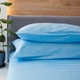 Простынь сатин 100х170 голубая NaviHome (1SS-LB-R) - изображение 2
