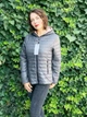 Куртка Khan женская весенняя двусторонняя бежевый/серый 52 2XL - изображение 2
