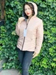 Куртка Khan женская весенняя двусторонняя бежевый/серый 52 2XL - изображение 6