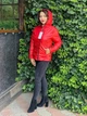 Куртка Khan женская весенняя двусторонняя черный/ красный 42 XS - изображение 7