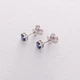 Золоті сережки-гвоздики з синім сапфіром сб0114gl Онікс - зображення 3