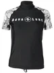Футболка солнцезащитная Aqua Lung Rash Guard Aqua BW UPF 50+ женская (черно-серый) S (CL1980109S) - изображение 1