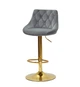 Крісло барне Onder Mebli FORO + BUTTON Б-Т СІРИЙ B-1004 BAR GD - BASE - зображення 1