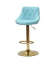 Крісло барне Onder Mebli FORO + BUTTON Б-Т БЛАКИТНИЙ B-1019 BAR GD - BASE - зображення 1