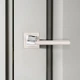Ручки дверные на квадрате - Матовый никель и Полированный хром Linde Hex Girona - изображение 5