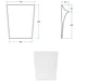 Ванна Besco TALIA 110x70 + обудова 110 і 70см + ніжки (WAT-110-PK) - изображение 7
