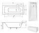 Ванна Besco TALIA 100x70 (WAT-100-PK) - изображение 4