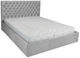 Кровать Двуспальная Cambridge Comfort 180 х 190 см Fibril 07 С подъемным механизмом и нишей для белья Серая - изображение 2