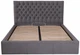 Ліжко Cambridge Comfort 120 х 200 см Місті Dark Grey З підйомним механізмом та нішою для білизни Темно-Сіре - зображення 1