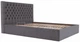 Ліжко Cambridge Comfort 120 х 200 см Місті Dark Grey З підйомним механізмом та нішою для білизни Темно-Сіре - зображення 3