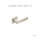 Ручки дверные на квадрате - Матовый никель и полированный хром Linde Hex Ray - изображение 4
