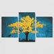 Модульна картина із трьох частин Gold Tree 96x60 см (MK322025) - зображення 3