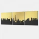 Модульная картина из трех частей Gold France 111x35 см (MK322406) - изображение 3