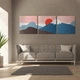 Модульна картина із трьох частин Pink Sunset 111x35 см (MK322408) - зображення 4