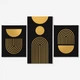 Модульная картина из трех частей Gold 96x60 см (MK322004) - изображение 2