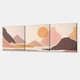 Модульная картина из трех частей Pink Mountains 111x35 см (MK322410) - изображение 3