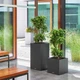 Умный вазон Lechuza Canto Color Tower 40 29 л серый 13620 - изображение 7