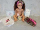 Лялька Реборн Reborn мулатка NPK DOLL силіконова 55 см - зображення 7