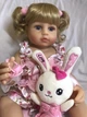 Кукла Реборн Reborn блондинка NPK DOLL силиконовая 55 см - изображение 5