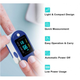 Пульсоксиметр на палец для измерения пульса и сатурации крови Pulse Oximeter LK 87 с батарейками - изображение 4