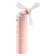 Ручной мини вентилятор на акумуляторе Baseus Square Portable Folding Fan 13hours с функцией зарядки устройств Pink (F13P) - зображення 1