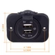 Накладна панель юсб зарядка від 12-24v USB 2.1+1А на рамці - зображення 3