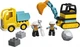 Zestaw klocków LEGO DUPLO Town Ciężarówka i koparka gąsienicowa 20 elementów (10931) - obraz 2