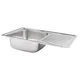 Brinex Мойка врезная 7848 для кухни Micro Decor 0,8 мм BRIN7848MDEC08 - изображение 3