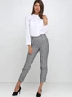 Брюки женские H&M 6955459RP2 34 Черные с белым (PS2030000097500) - изображение 1