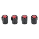 Защитные колпачки на ниппель для Suzuki Alitek Short Black Red Logo Сузуки (4 шт) (67045) - изображение 1