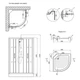 Душевой бокс Lidz Majatek SB90x90.BLA.LOW.TR - зображення 5