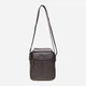 Сумка кросс-боди мужская кожаная Laras K103657 Коричневая (ROZ6206113709) - изображение 3
