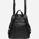 Рюкзак женский из натуральной кожи 8 л Laras K10152 Черный (ROZ6206113715) - изображение 4