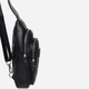 Сумка слинг через плечо мужская из натуральной кожи Laras K105055 Black (ROZ6300004224) - изображение 5