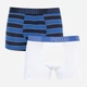 Набір трусів-боксерів чоловічих бавовняних Puma Yd Bold Stripe Boxer 2P 501001001010 2 шт M Сині з чорним та білим (8718824804972) - зображення 1