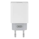 Зарядний пристрій XO L65EU 2.4A адаптер 2 USB + кабель Lightning Білий - зображення 1