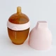 Силиконовая бутылочка для кормления HEORSHE Pink 160 мл. - изображение 1