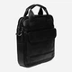 Сумка планшет через плечо мужская из натуральной кожи Laras K108860-black Черная (ROZ6400008843) - изображение 4