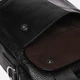 Сумка планшет через плечо мужская из натуральной кожи Laras K108860-black Черная (ROZ6400008843) - изображение 9