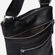 Мужская кожаная сумка Laras K10307-black Черная (ROZ6400008855) - изображение 10